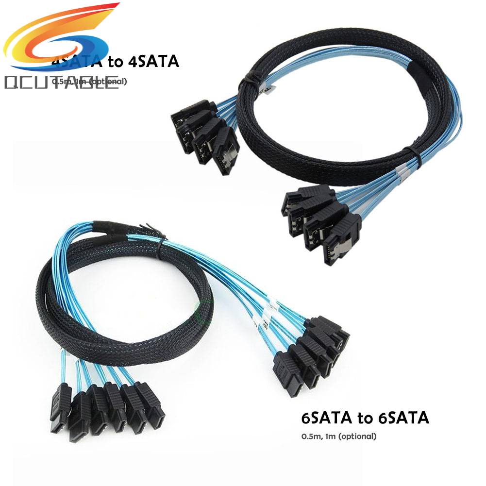 Cáp Dữ LiệU SATA III 6Gbps SAS Cho MáY Chủ SATA 7 Pin Sang SATA 7 Pin