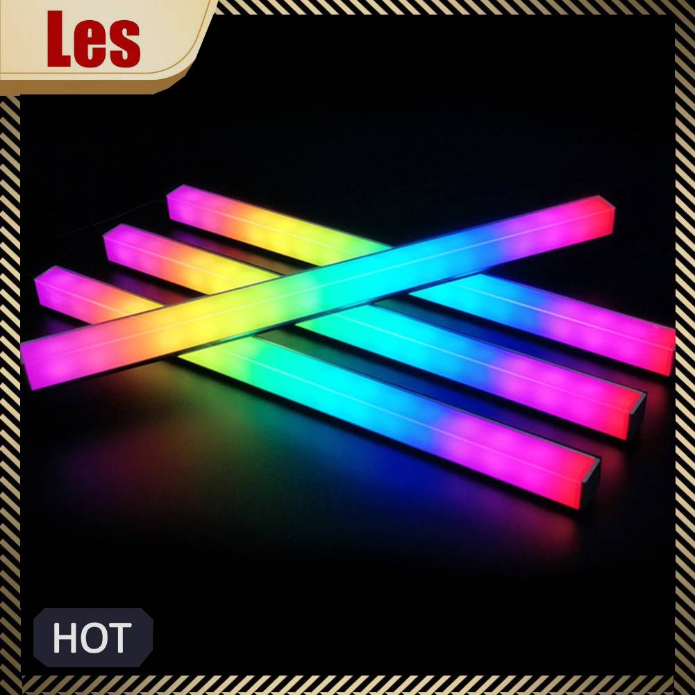 Dải Đèn LED RGB 30cm Từ Tính Nhiều Màu Sắc Trang Trí Không Khí Tiện Dụng