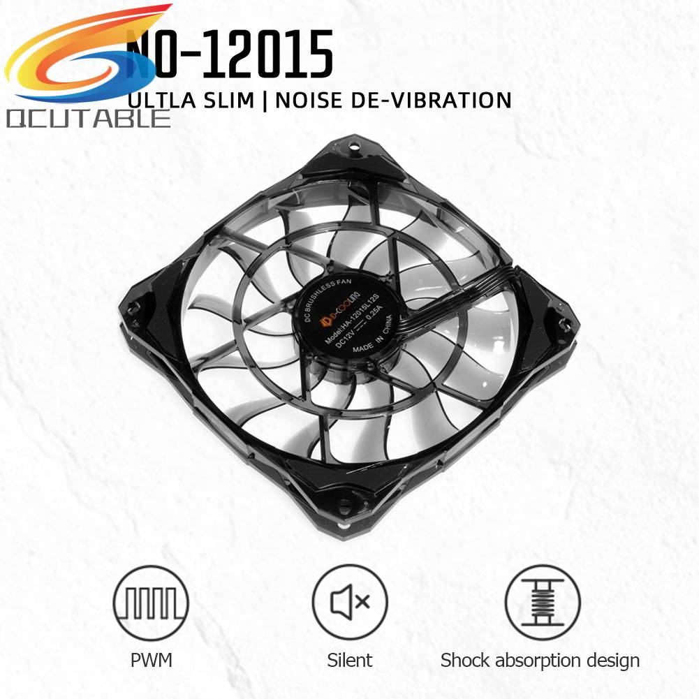Quạt Tản Nhiệt Làm Mát 12cm Cho PC Case Chassis CPU 4 Pin Yên Tĩnh