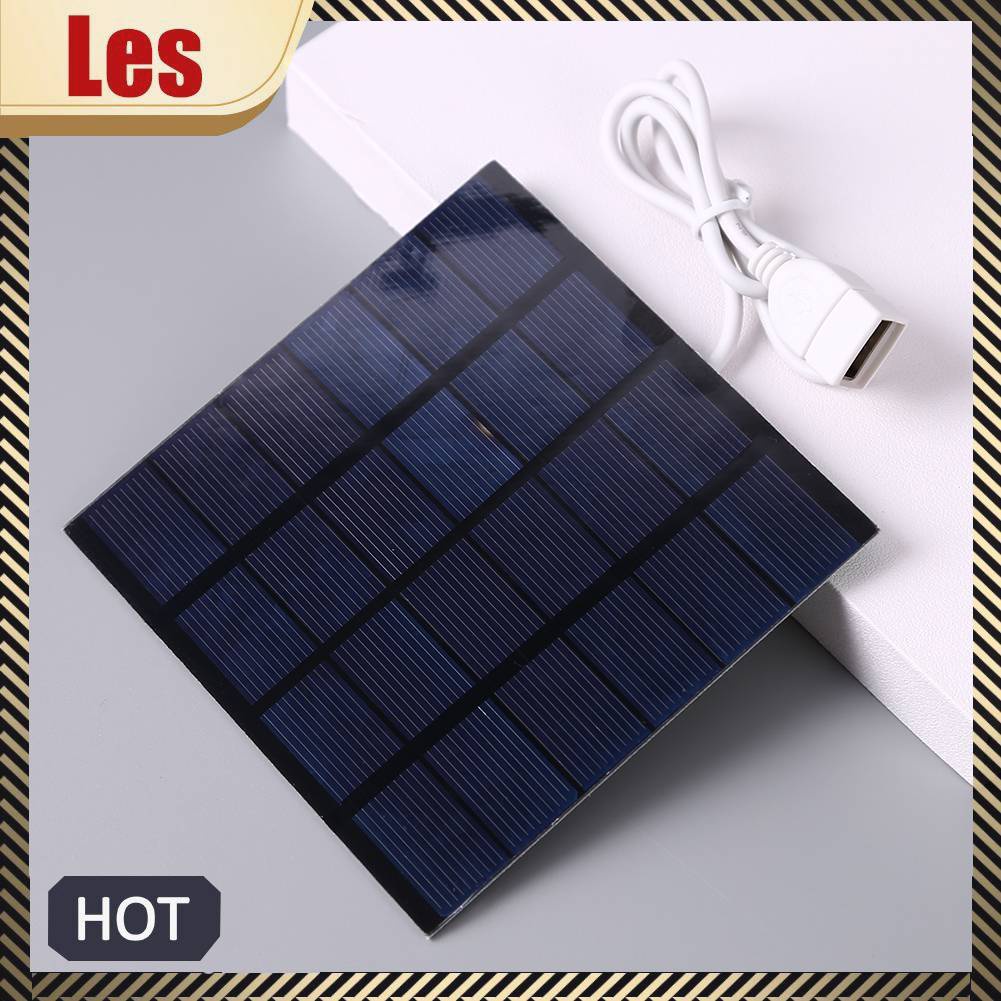 Tấm Sạc Năng Lượng Mặt Trời DIY 1.5W 6V USB Bằng Polysilicon Nhỏ Gọn