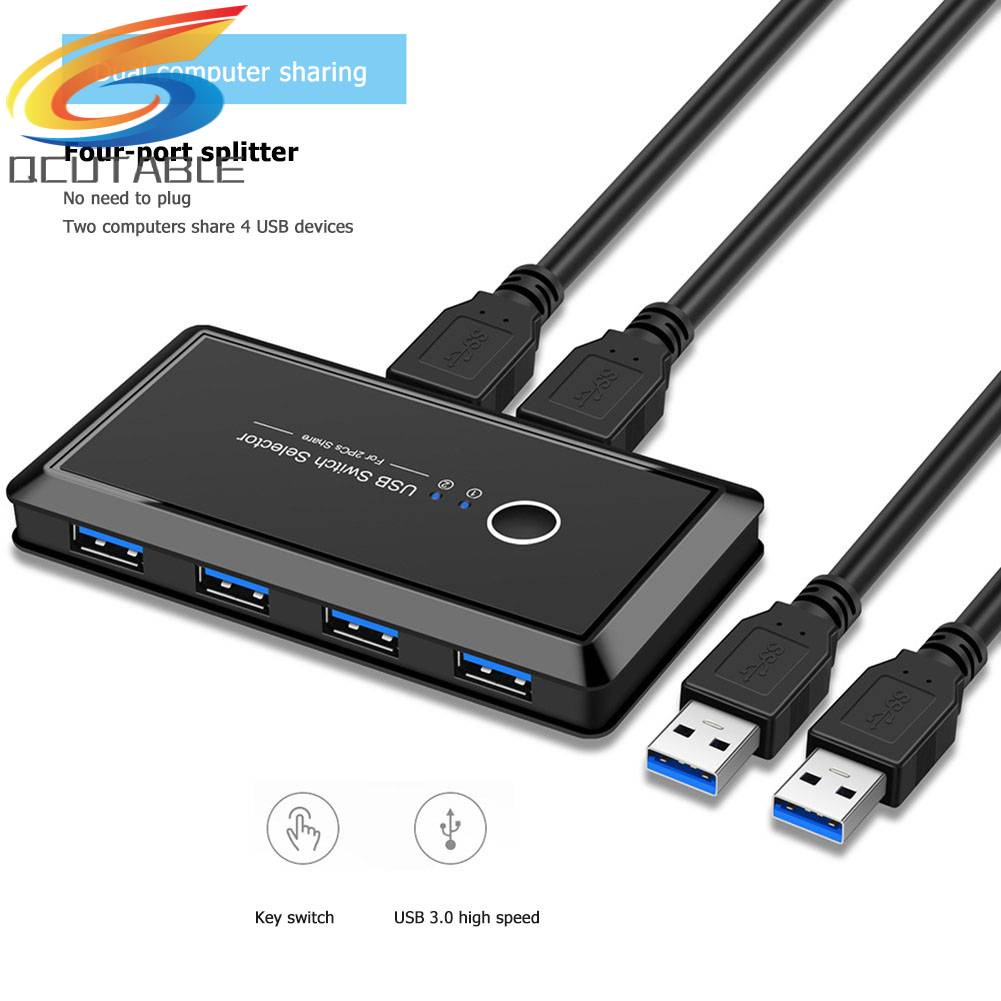 Bộ Chia 2 Cổng USB 3.0 2x4 4 Cổng USB Cho Máy In / Chuột / Bàn Phím
