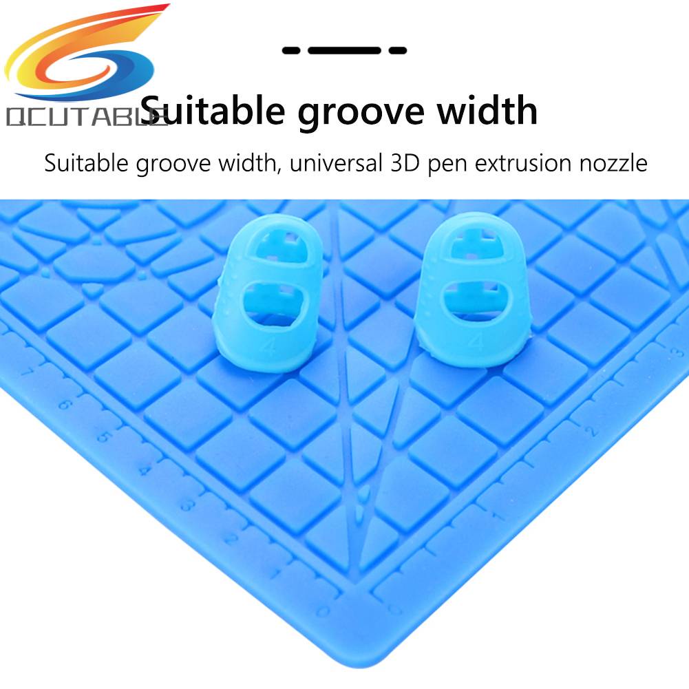 Thảm Vẽ 3D Bằng Silicone Kèm Nắp Đậy Ngón Tay Tiện Dụng