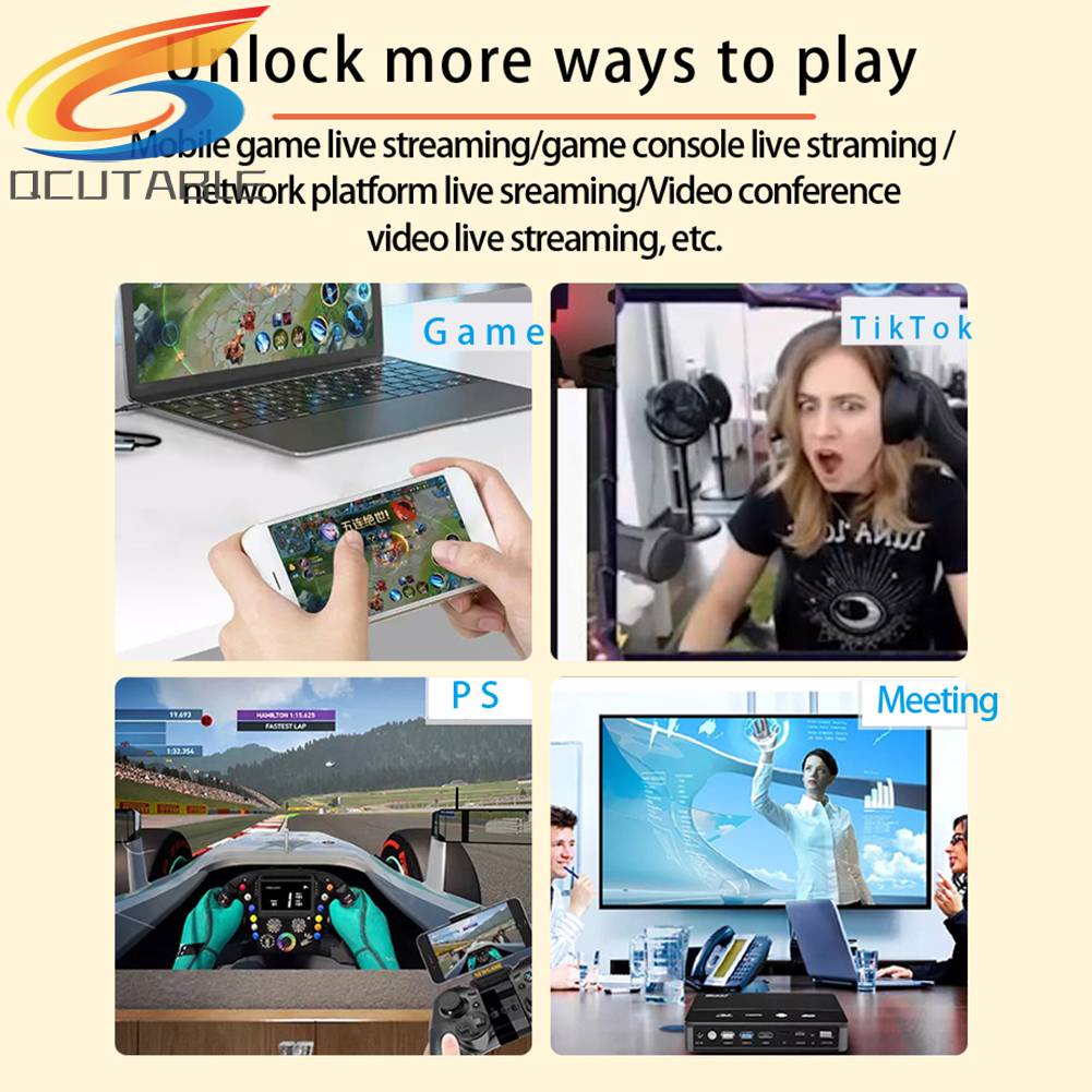 Bộ Chuyển Đổi Thẻ Video USB A Type-C HDMI Sang USB HD Chất Lượng Cao