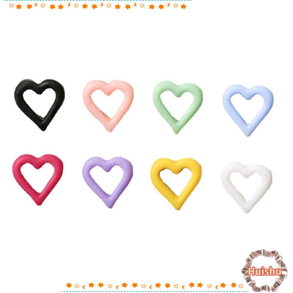 HS Set 50 Móng Tay Giả Nghệ Thuật|Dụng Cụ Làm Móng Chuyên Dụng|Phụ Kiện Trang Trí Móng Tay Hình Trái Tim Xinh Xắn