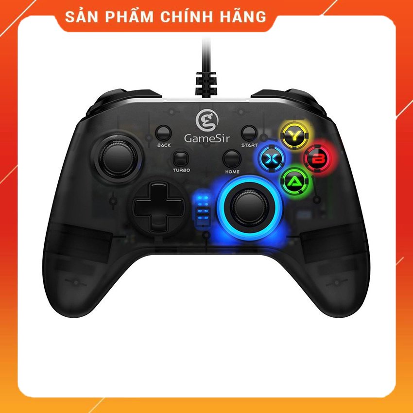 Tay cầm chơi game có dây Gamesir T4W/T4 Pro không dây - Led nhiều màu nổi bật