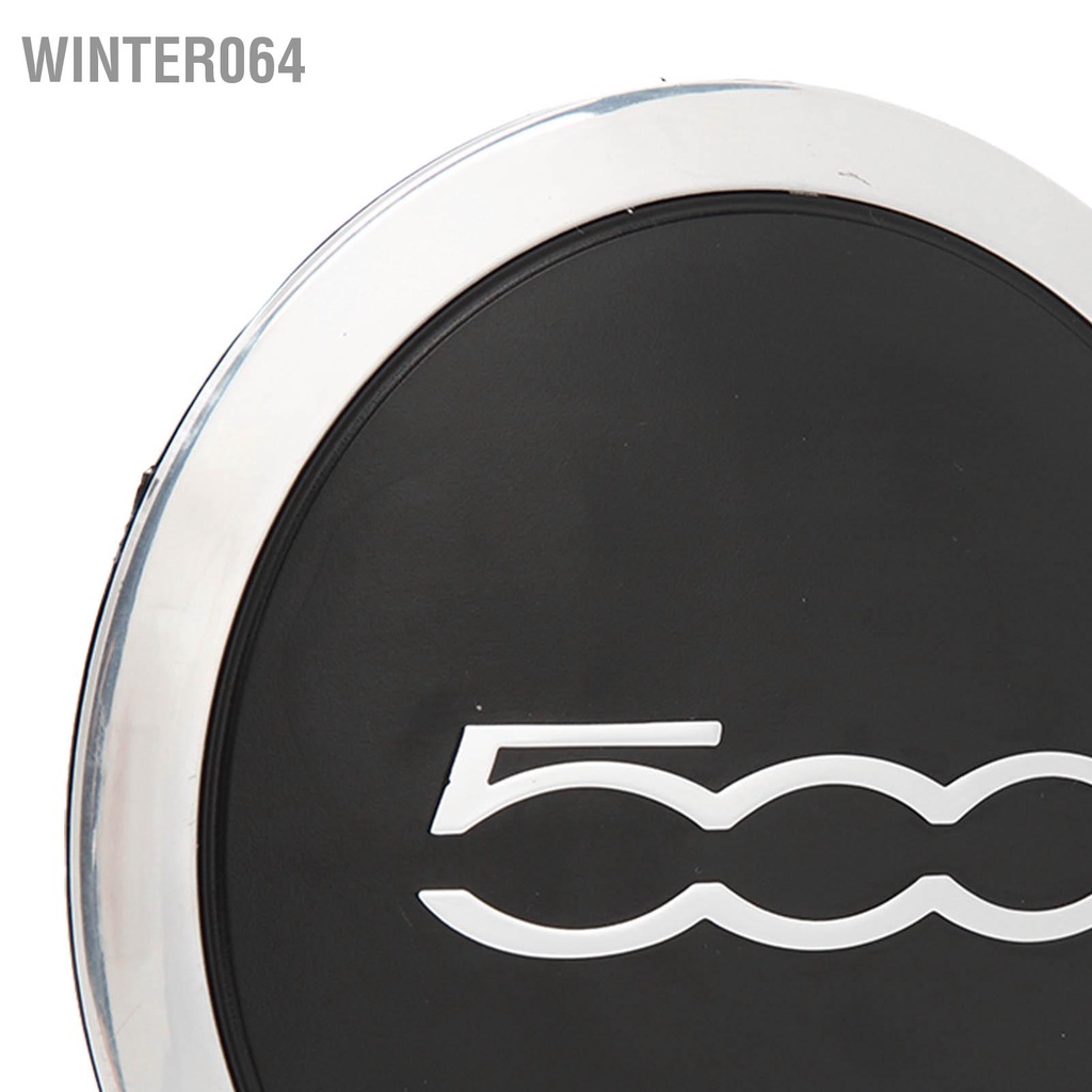 Winter064 Nắp Hup Bánh Xe Trung Tâm Có Viền Mạ Chrome 68078419AC Chịu Nhiệt Thay Thế Cho FIAT 500