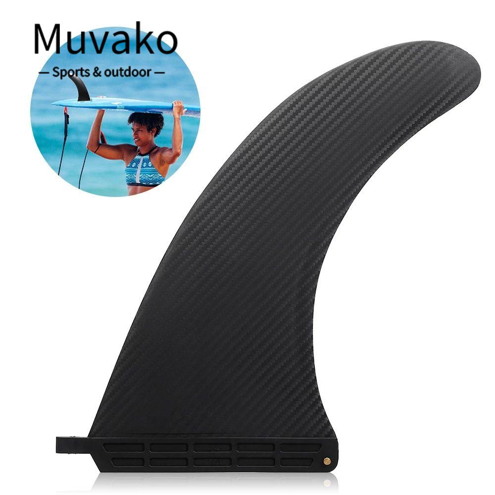 MUVAKO Vây Dài Bằng Sợi Carbon Chuyên Dụng Cho Ván Lướt Sóng