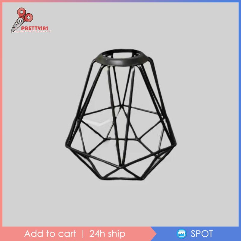 [Prettyia1] Lưới Rỗng Bọc Đèn Treo Trần Nhà Bảo Vệ Phong Cách Cổ Điển