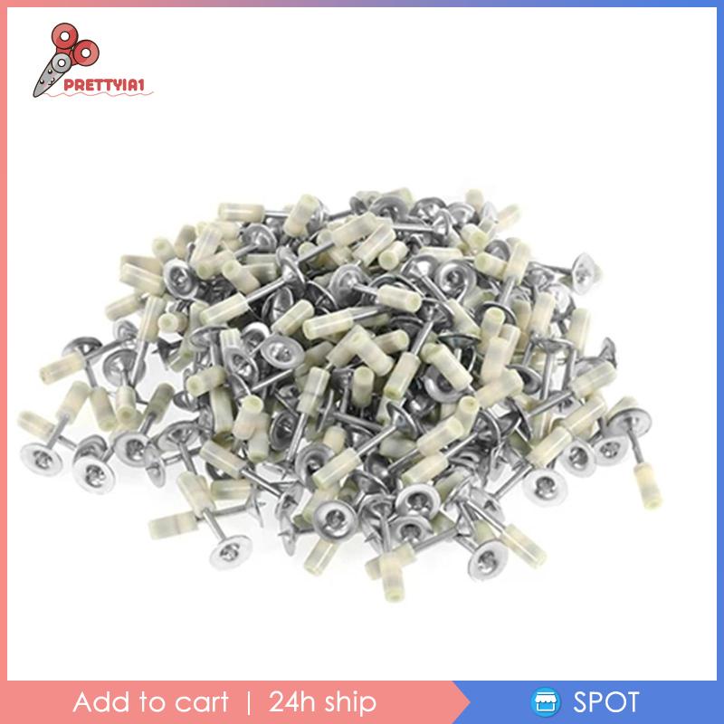 [Prettyia1] Set 100 Móc Treo Trần Nhà Bằng Thép Dùng Làm Móng Thủ Công DIY