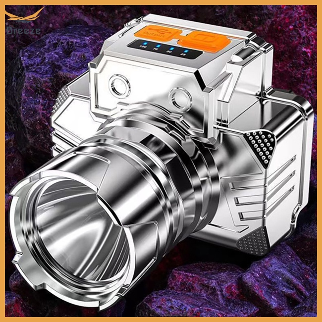 Đèn Pin Đeo Trán Bóng Led Sạc Usb Đa Năng