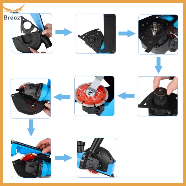 Vỏ Bọc Máy Mài Chống Bụi Bẩn 4 &quot;Tiện Dụng