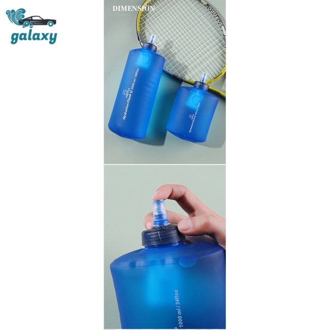 Galaxy Bình Nước Mềm Dung Tích Lớn 1000ml / 2000ml Có Bộ Lọc Tiện Dụng Khi Đi Bộ Đường Dài