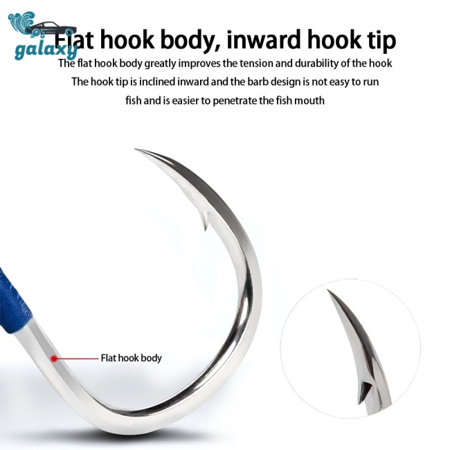 Galaxy Set 2 Lưỡi Câu Đính Lông Vũ Nhiều Màu Sắc