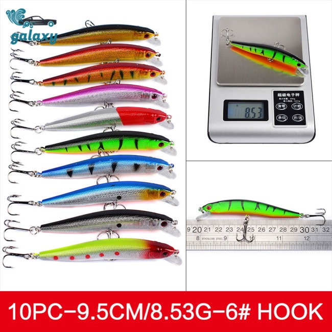 Galaxy Set 48 Mồi Giả Nhử Cá Bằng Nhựa Mềm Kèm Móc Câu