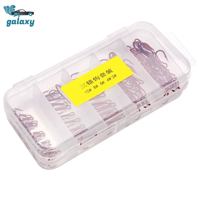 Galaxy Set 50 Lưỡi Câu Cá Bằng Thép Carbon Chất Lượng Cao #2 #4 #6 #8 #Set 10 Phụ Kiện Câu Cá Chuyên Dụng Chất Lượng Cao