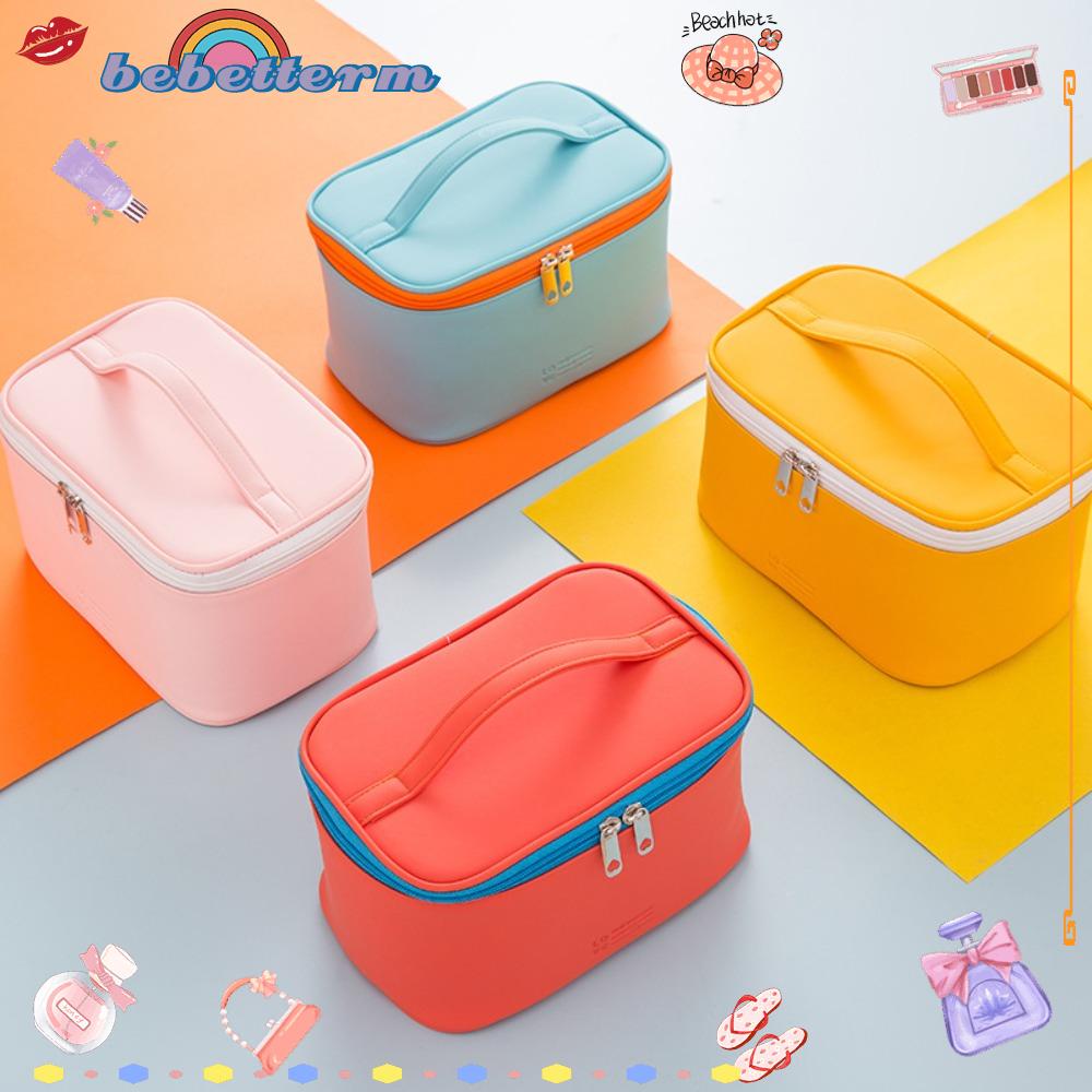 BEBETTERM Ốp Lưng Đựng Mỹ Phẩm Trang Điểm Có Dây Kéo Cho Nữ