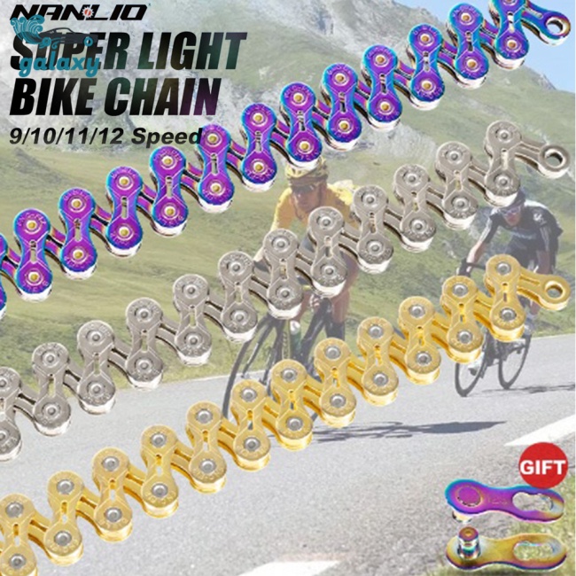 Galaxy Dây Xích Xe Đạp Leo Núi 8 / 10 / 11 / 12 Siêu Nhẹ Nhiều Màu Tùy Chọn