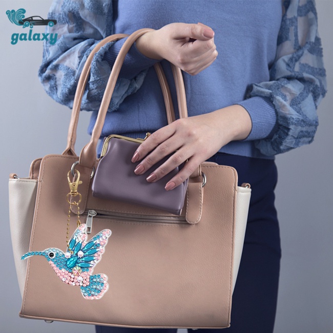 Galaxy Set 10 Móc Khóa Đính Đá Nhiều Màu Sắc Dễ Thương