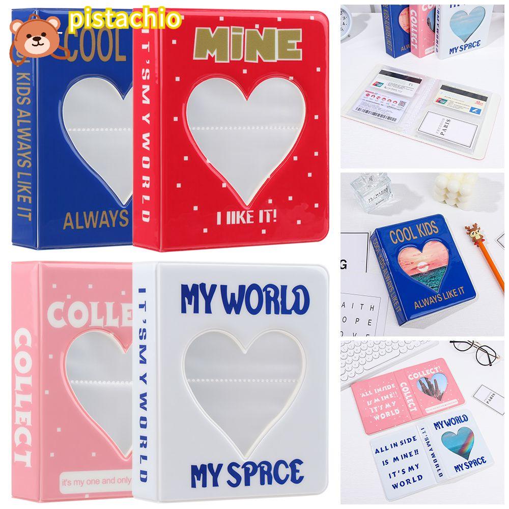 PISTA Album Đựng Thẻ Ảnh Họa Tiết Trái Tim Hoạt Hình Dễ Thương