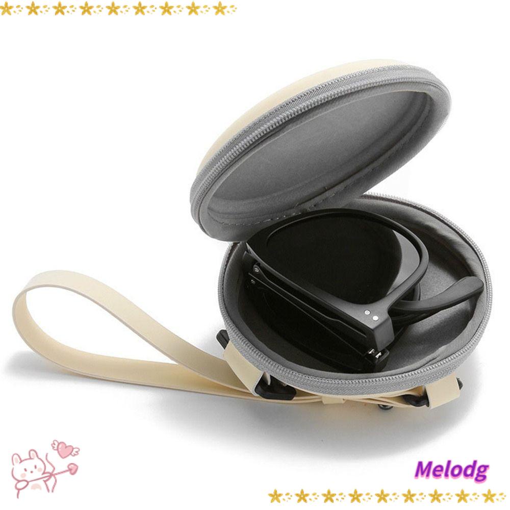 Hộp Đựng Mắt Kính Hình Tròn Có Khóa Kéo Phong Cách Retro Thời Trang