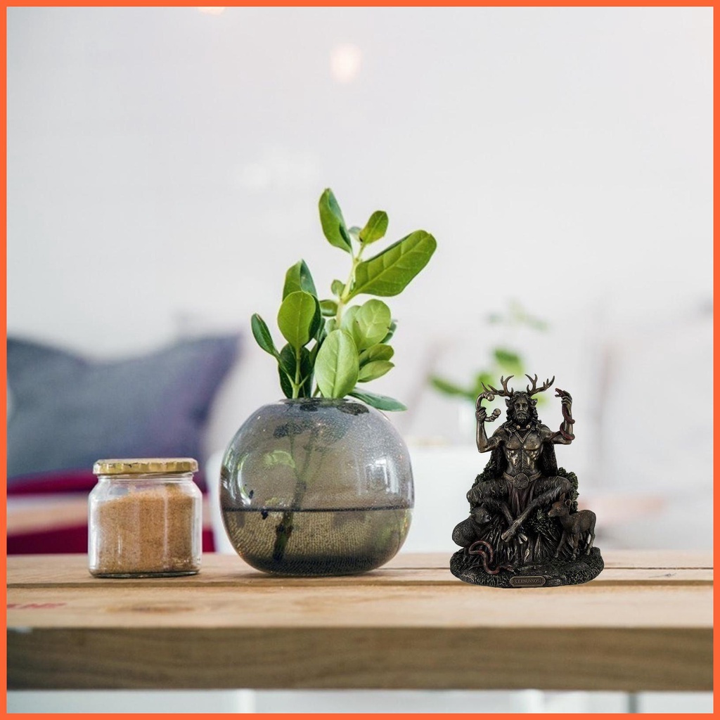 Mô Hình Thần Cernunnos Celtics Bằng Nhựa Resin Trang Trí Sân Vườn