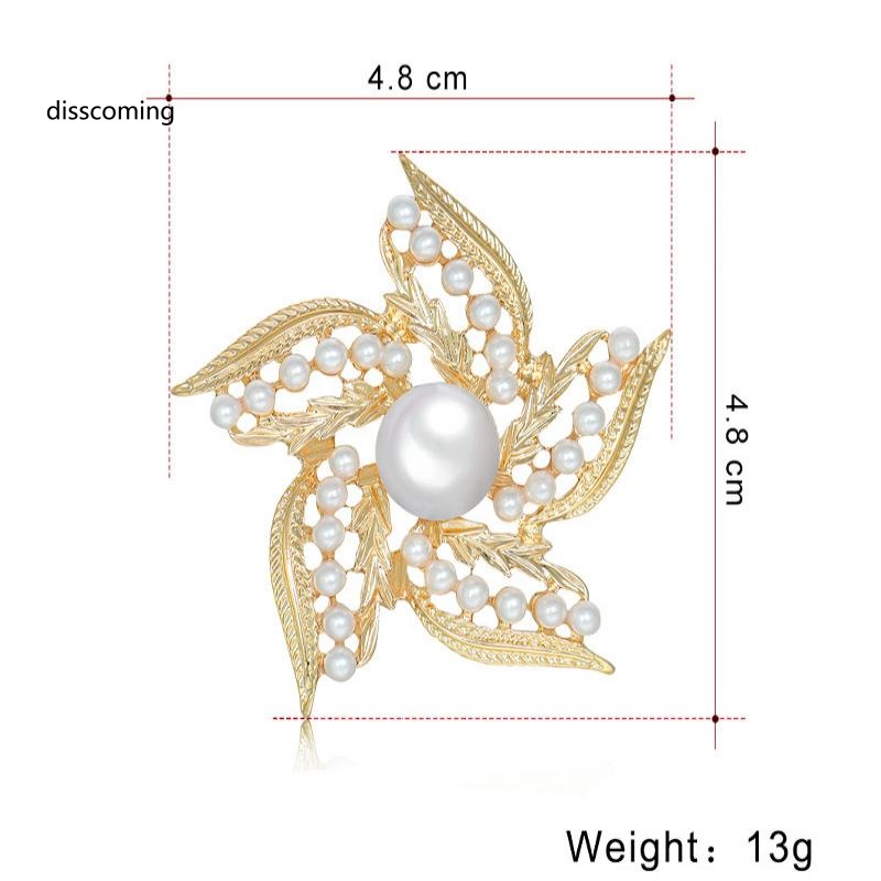 Áo Thun Tay Ngắn In Chữ SL| Trâm Cài Áo Hình Hoa Phong Cách Retro Đơn Giản