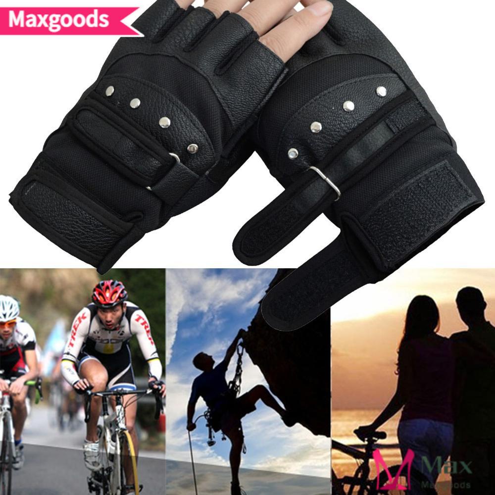 MAXG Găng Tay Da Đinh Tán Phụ Kiện Mô Tô