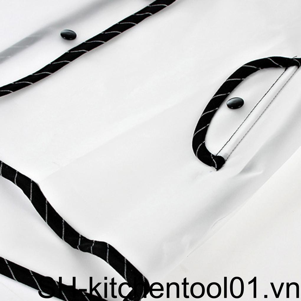 Áo Mưa Trong Suốt Bằng EVA Chống Nước Có Mũ Trùm Phối Tua Rua Thời Trang Cho Bé