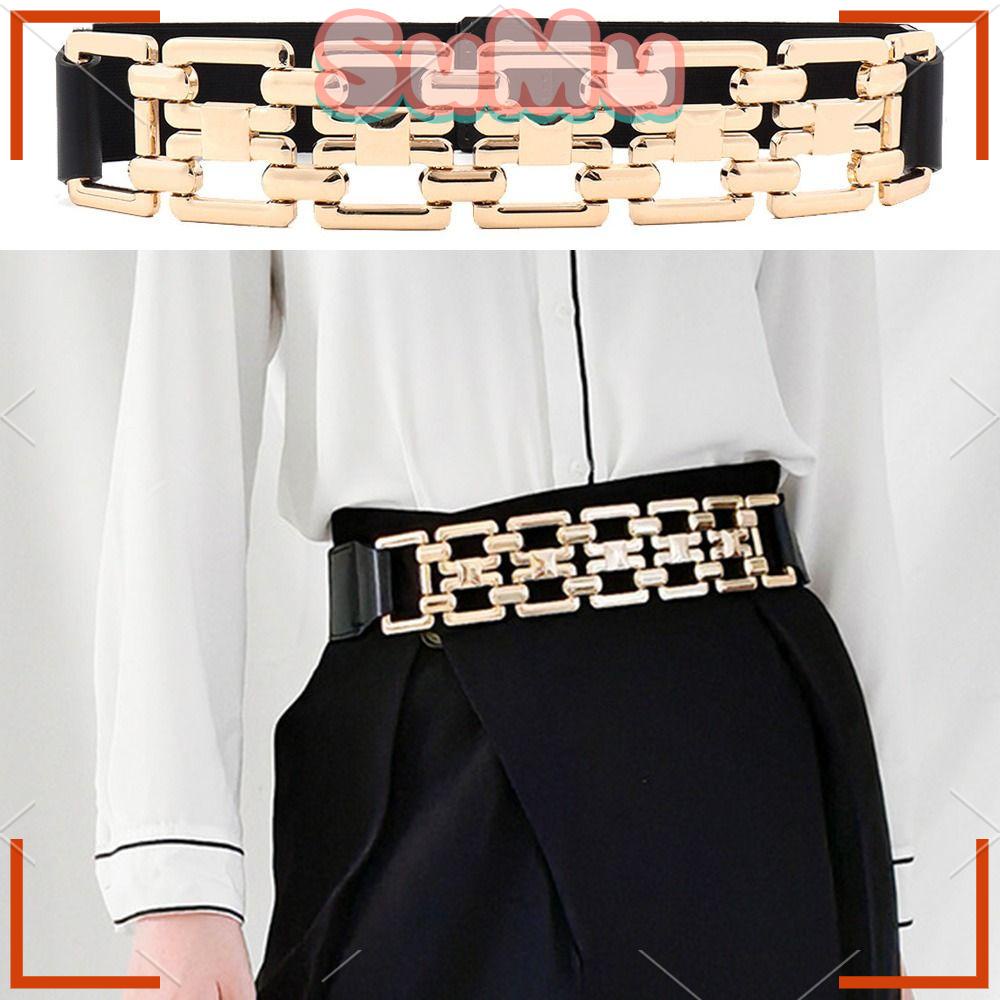 SUMU Thắt Lưng Dây Xích Vàng Co Giãn Dành Cho Nữ
