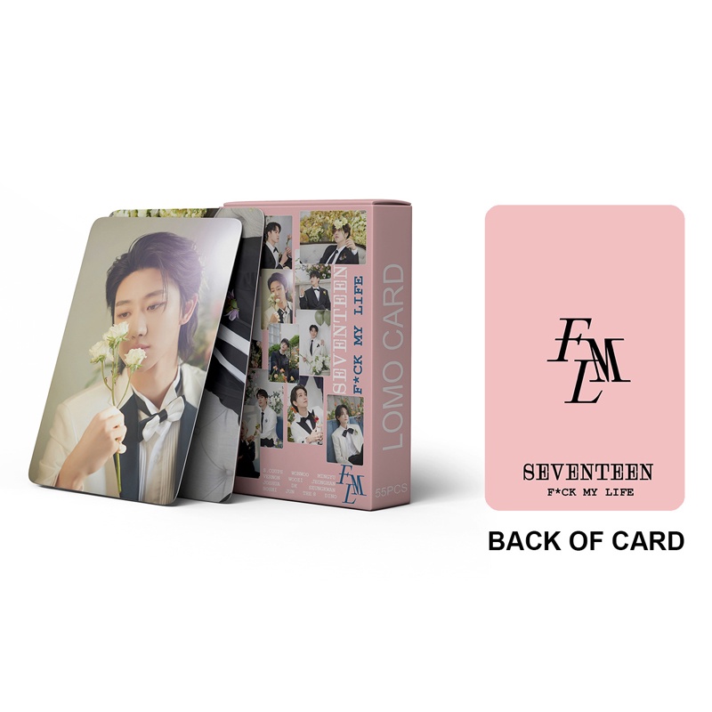 SEVENTEEN LOMO Card Set 55 Tấm Thẻ Ảnh F*CK MY LIFE Hình Nhóm Nhạc KPOP