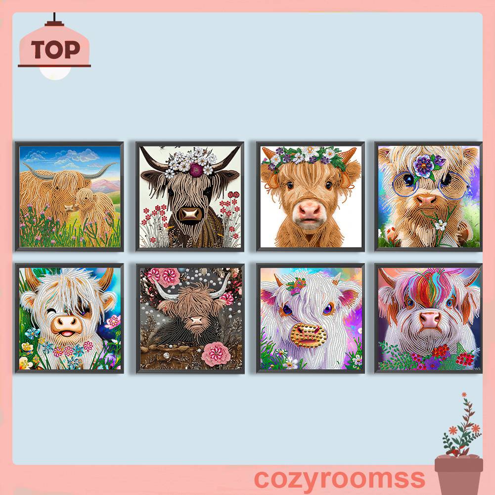 Bộ Tranh Đính Đá 5D Họa Tiết Độc Đáo DIY Dùng Trang Trí Nhà Cửa