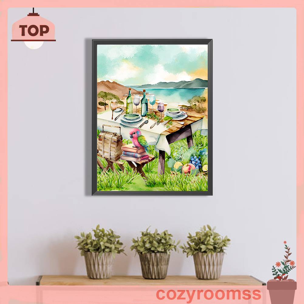 Tranh Đính Đá Kim Cương Toàn Bộ 5D DIY Hình Vẽ Vẹt