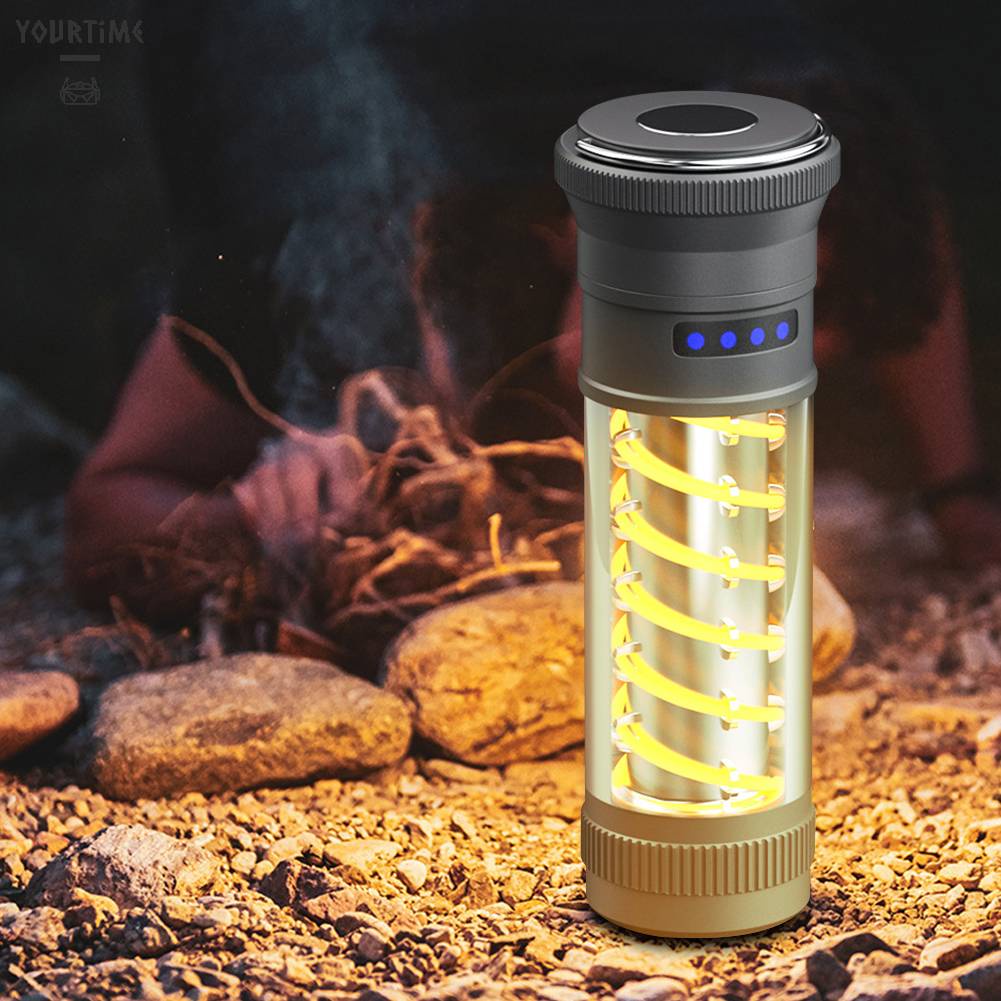 Đèn Cắm Trại Chống Thấm Nước Sạc USB Loại C 10-150LM 1800mAh