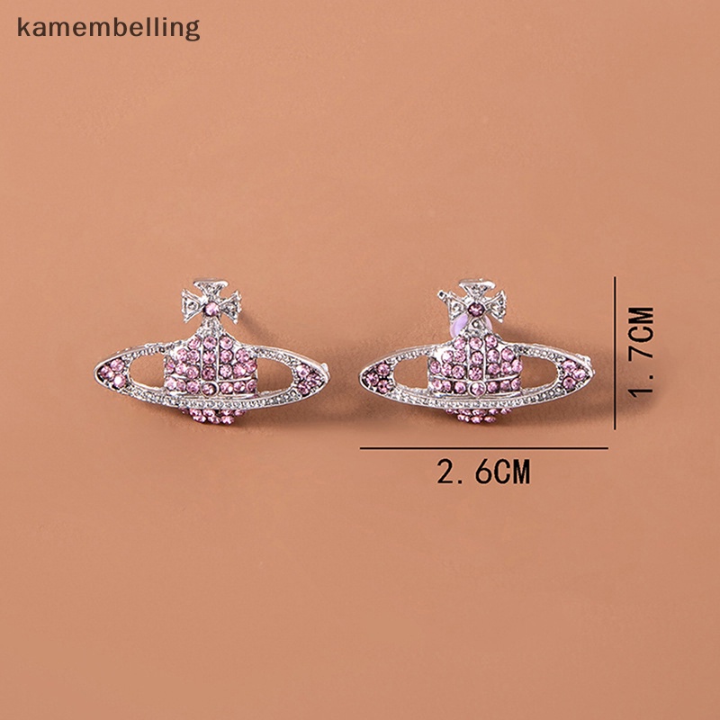 Đôi Khuyên Tai Nữ Mạ Vàng / Bạc Hình Hành Tinh Đính Đá Pha Lê Thời Trang