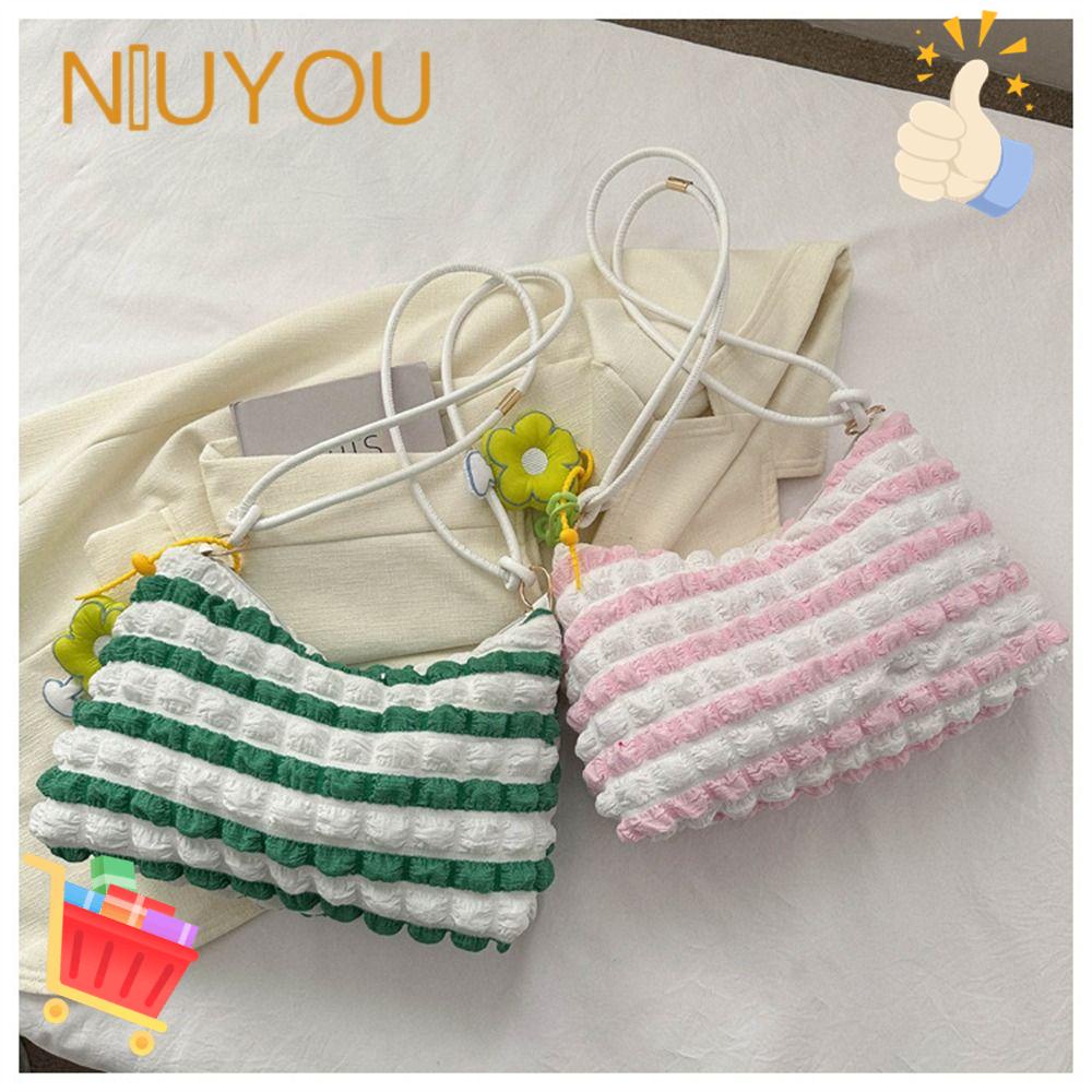 NIUYOU Túi Đeo Vai Màu Trơn Hợp Thời Trang