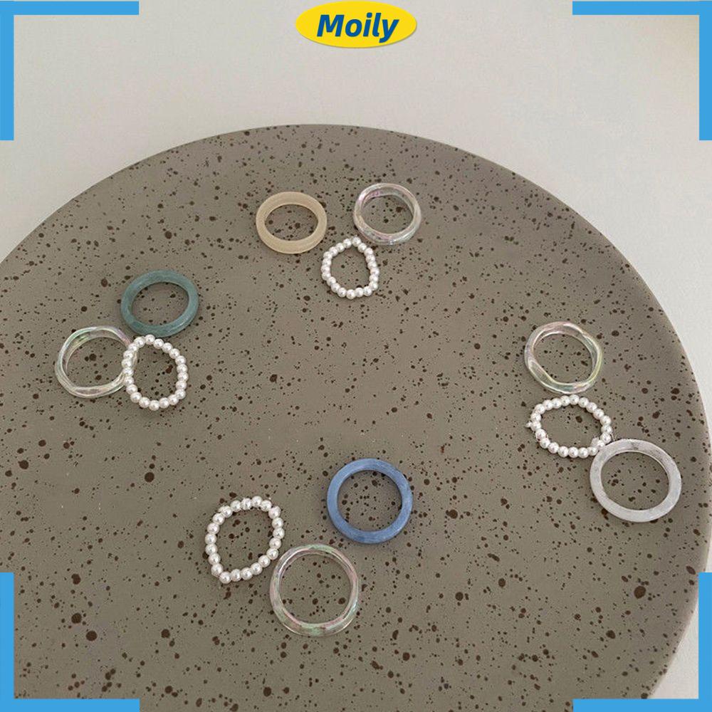 MOILYVN Bộ 3 Nhẫn Cưới Thời Trang Sang Trọng