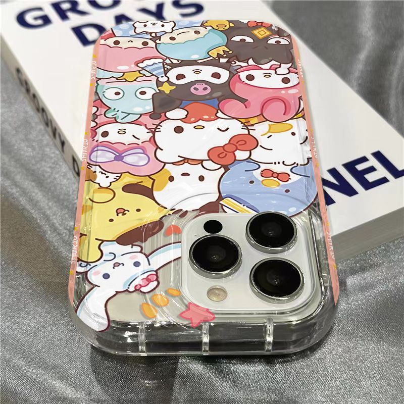 Ốp Điện Thoại Mềm Trong Suốt Họa Tiết Sanrio Sins8 1312 / / plus11 14Promax7 / xr 2Qooo