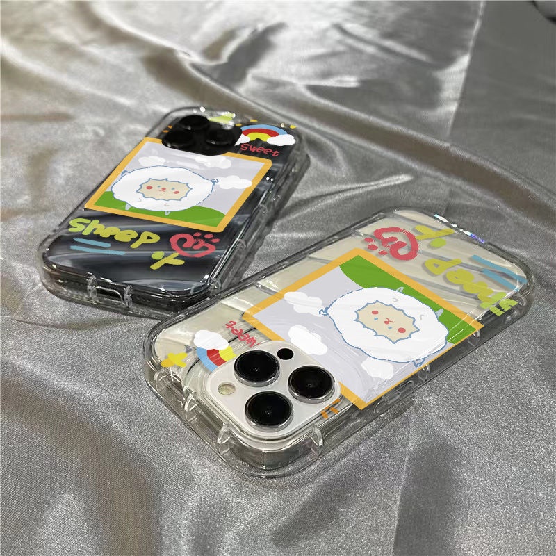 Ốp Điện Thoại Mềm Trong Suốt Họa Tiết Chú Cừu Nhỏ Dễ Thương Cho Iphone xr 11 / 1312 87 14PromaxPlus Iajh