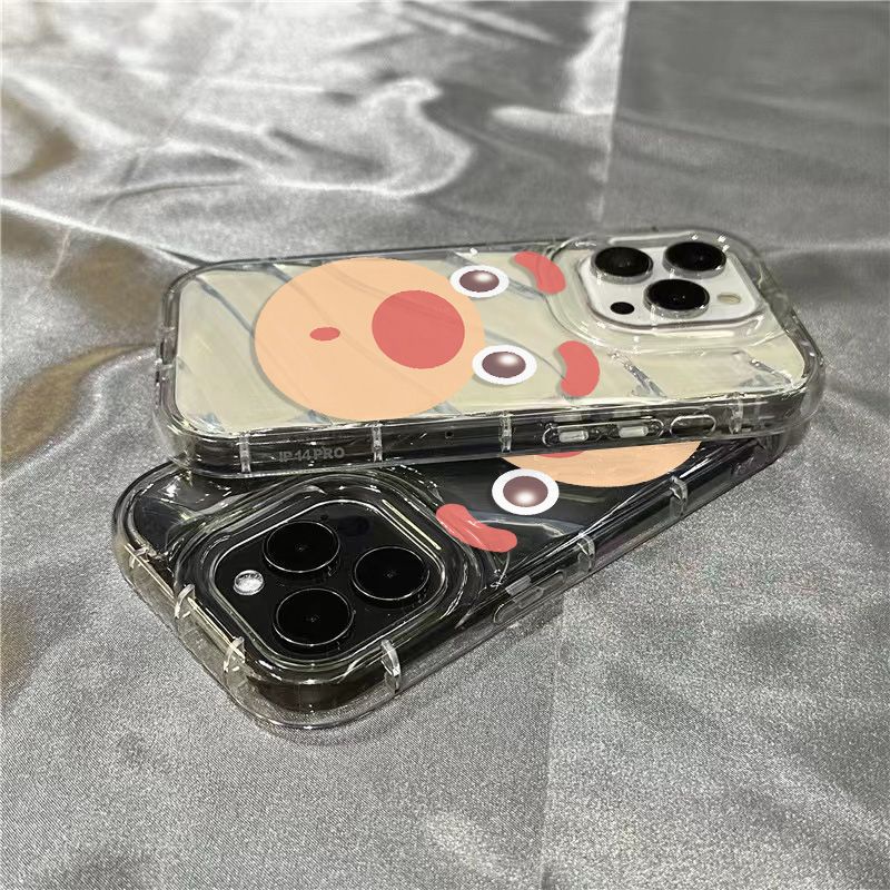 Ốp Điện Thoại Mềm Trong Suốt In Hình Gấu Hồng Dễ Thương Cho Iphone xr11 7 / Han Han Bear 8iPhone14promaxplus / 1312 / sins