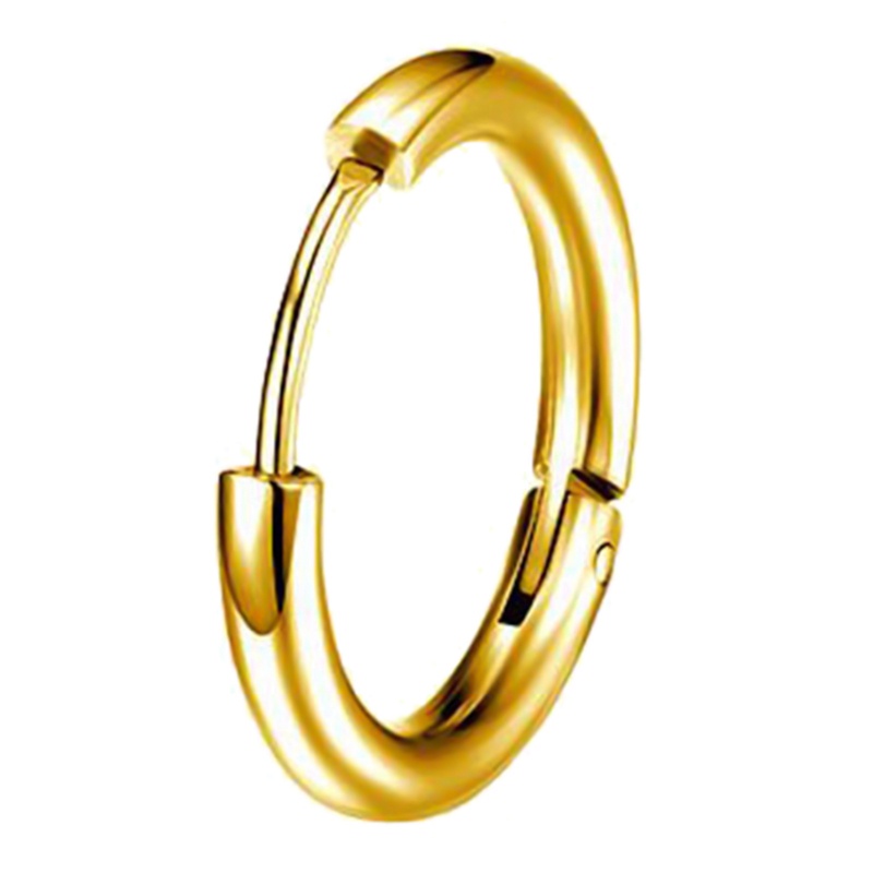 1 Khuyên Tai Tròn Bằng Thép Không Gỉ Thời Trang