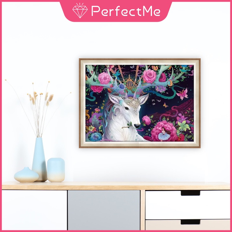 Bộ Tranh Đính Đá 5d Họa Tiết Động Vật Độc Đáo Kích Thước 30x40cm DIY Dùng Trang Trí Nhà Cửa