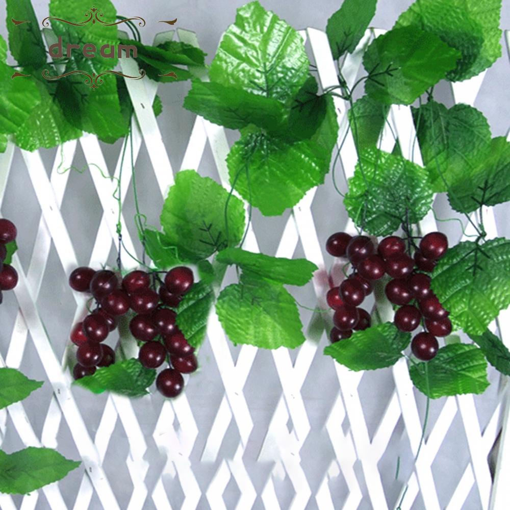 【DREAMLIFE】Grape Vines Plastic Simulation Fruits 4 Pieces Artificial Artificial Vines