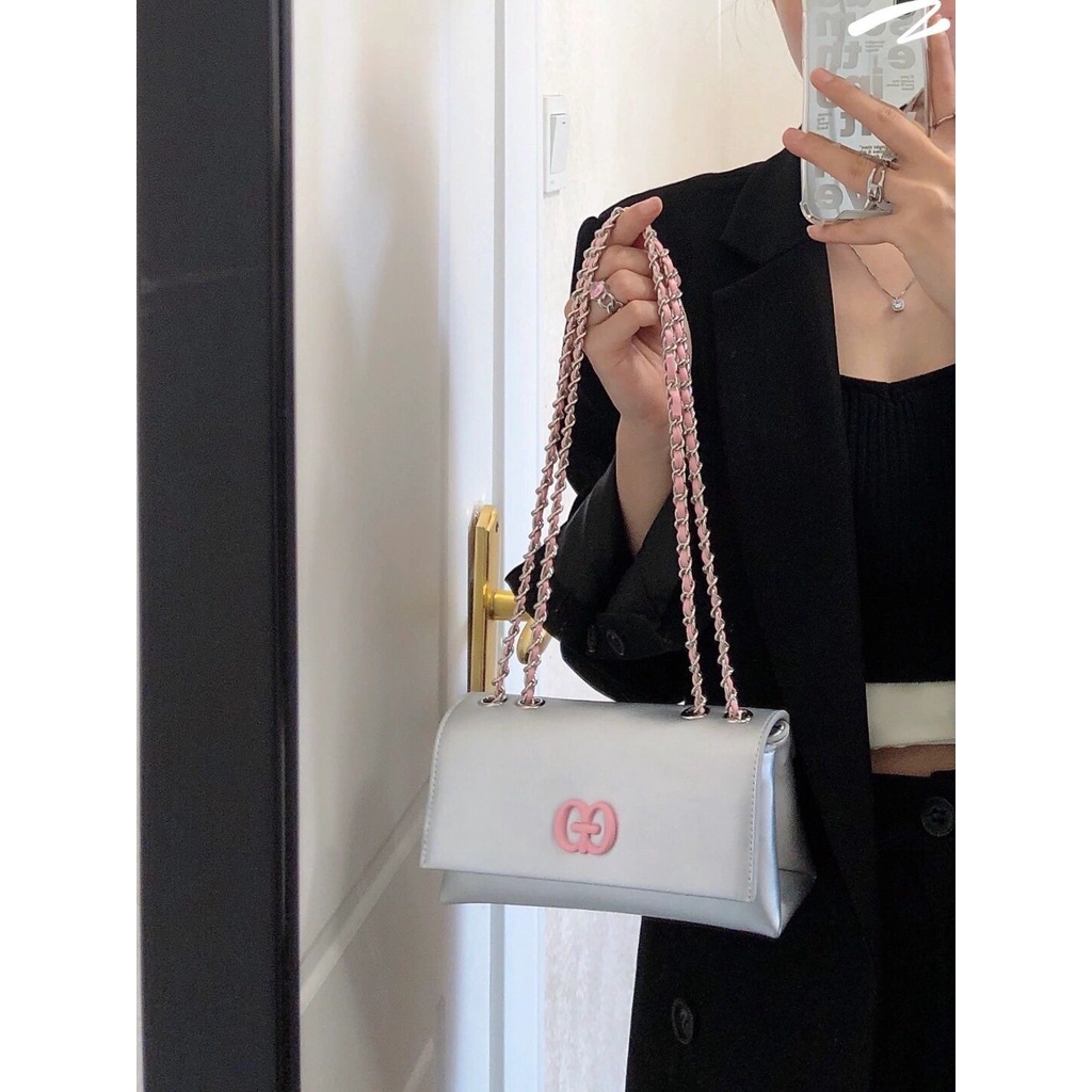 Túi Đeo Chéo Nhỏ Hình Vuông Phong Cách Âu Mỹ Thời Trang Cao Cấp