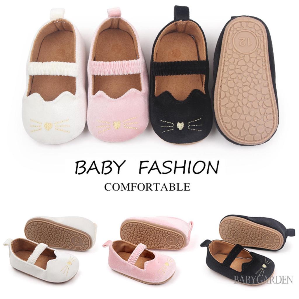 Giày Công Chúa Đế Mềm Chống Trượt Mùa Hè In Họa Tiết Hoạt Hình Dễ Thương Cho Bé Gái 0-18 Tháng Tuổi