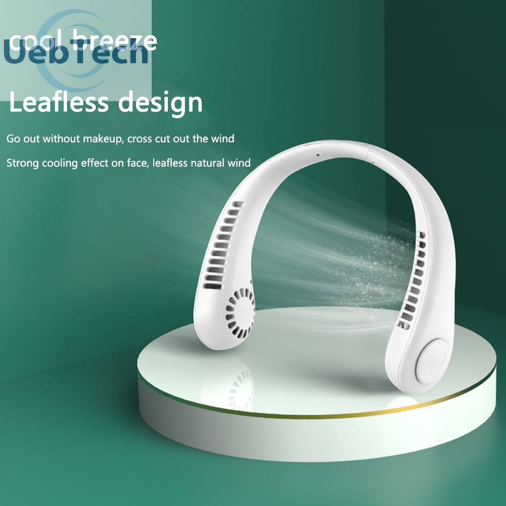 Quạt Đeo Cổ Không Cánh Sạc USB Tiện Dụng