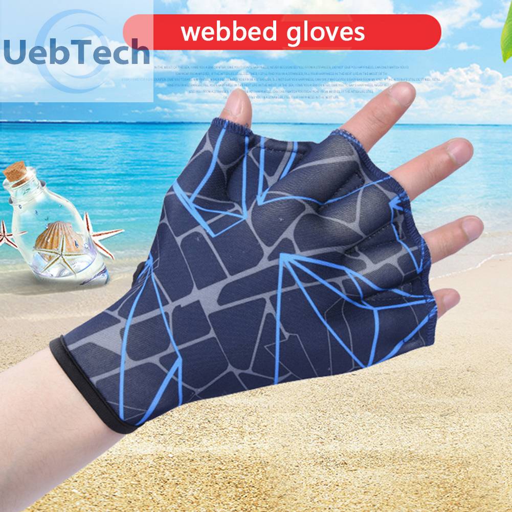 Set 2 Găng Tay Bơi Lội Có Màng Bọc Ngón Tay