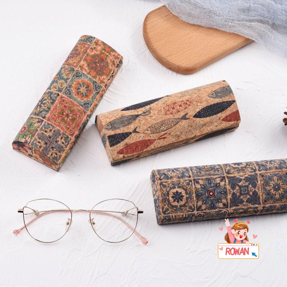 ROWANS Hộp Đựng Kính Mát Hoạ Tiết Nghệ Thuật