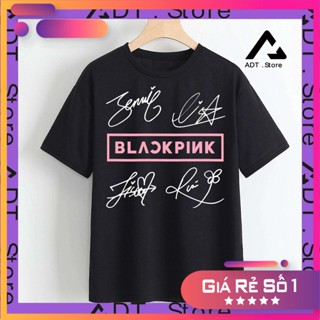 Áo Thun BLACKPINK FULL CHỮ KÝ CÁ TÍNH - unisex nam nữa, có tay ngắn, tay lỡ, bigsize