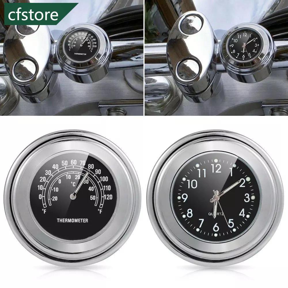 Đồng Hồ Nhiệt Kế E9Z2 Kích Thước 22-25mm Gắn Tay Lái Xe Máy Thông Dụng