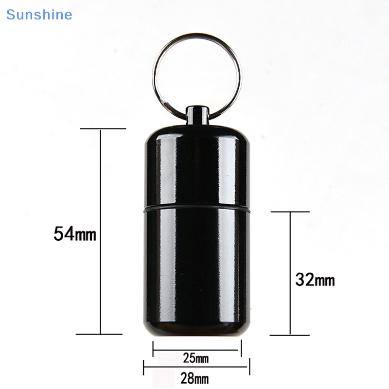 Hộp Đựng Thuốc Mini Bằng Nhôm Có Móc Khóa Tiện Dụng